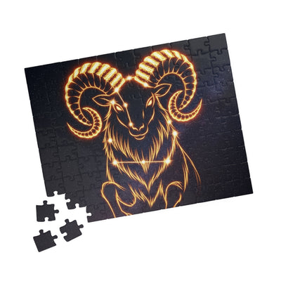 Celestial Aries Puzzle - 110, 252, 520, 1014-piece, Zodiac Gift, Astrology Decor, Mindful Activity, Unique Home Decor, Puzzle Lover's Gift