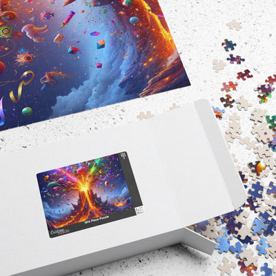 Colorful Fantasy Volcano Puzzle - Vibrant 110, 252, 520, 1014-piece Jigsaw, Kids Activity, Family Game, Perfect Gift for All Ages, Fun Indoor [...]