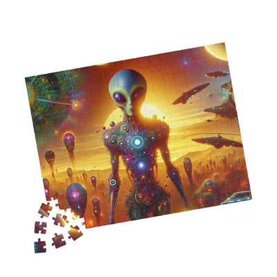 Digital Alien In Meme Mashups V2 Puzzle (110, 252, 520, 1014-piece)