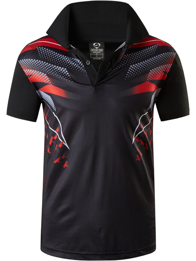 Jeansian Men's Quick Dry Sport Tee Shirt for Tennis, Golf, and Bowling - Comfortable and Stylish