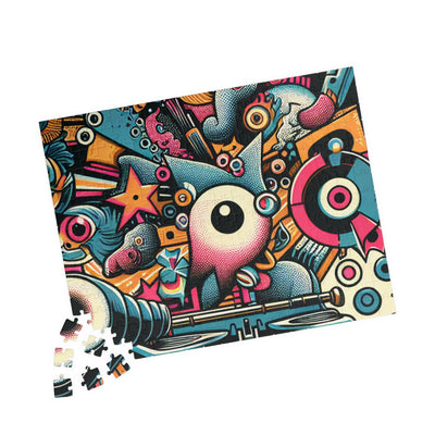 Colorful Art Puzzle for Family Fun, Unique Gift, Indoor Activity, Brain Teaser, Creative Mind Challenge