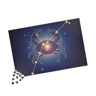 Astrology-Themed Puzzle - Zodiac Crab Design, Gift for Astrology Lovers, Family Game Night, Home Décor, Fun Brain Teaser