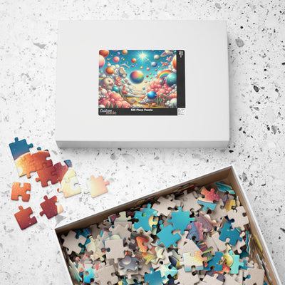 Colorful Rainbow Puzzle Adventure - 110, 252, 520, 1014-piece, Whimsical Art, Gift for Puzzle Lovers, Family Fun