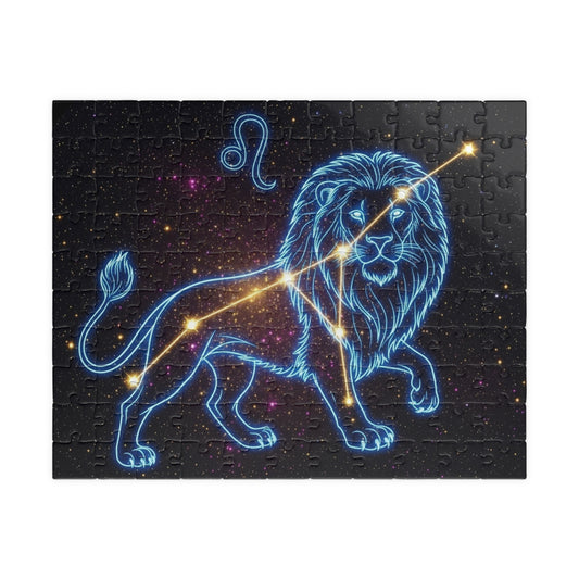 Celestial Leo Puzzle - 110, 252, 520 or 1014 Pieces, Zodiac Gifts, Astrology Decor, Star Sign Fun, Family Activity