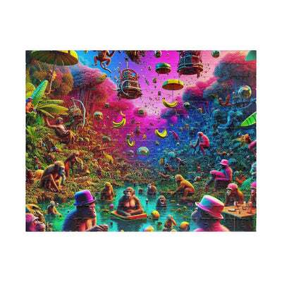 Vibrant Monkeys Jungle Puzzle - 110-1014 Piece, Perfect for Family Fun, Gifts, Game Nights, Home Decor, Mindfulness Activities