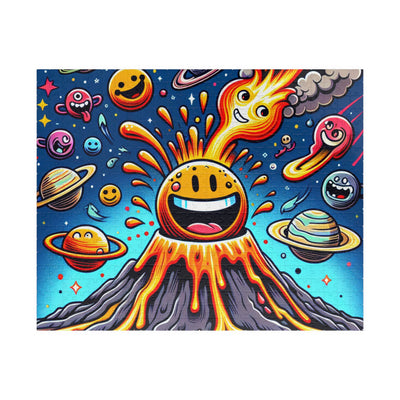 Colorful Volcano Puzzle - Fun Family Activity, Educational Gift, Stress Relief, Home Decor, Game Night