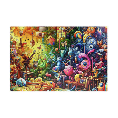 Colorful Whimsical Puzzle - 110, 252, 520, 1014-Piece, Fun Family Activity, Gift Idea, Bright Decor, Unique Home Entertainment