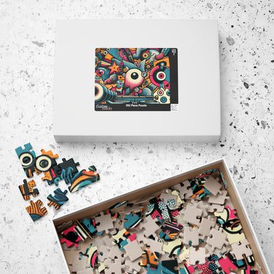 Colorful Art Puzzle for Family Fun, Unique Gift, Indoor Activity, Brain Teaser, Creative Mind Challenge