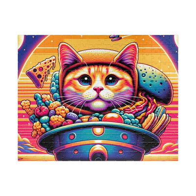 Digital Cat In Fantasy Food Characters V2 Puzzle (110, 252, 520, 1014-piece)