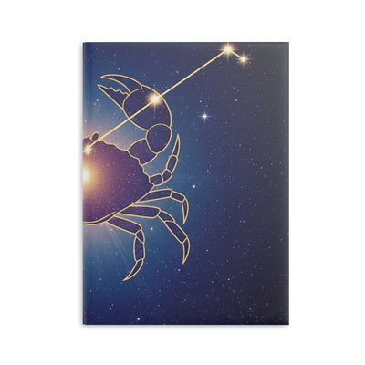 Celestial Cancer Zodiac Notebook, Astrology Journal, Gift for Astrology Lovers, Star Sign Notepad, Starry Night Journal