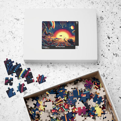 Digital Alien In Minimalist Horror V1 Puzzle (110, 252, 520, 1014-piece)