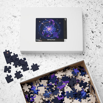 Astrology-themed Puzzle, Scorpion Zodiac Journey, Star Sign Gift, Puzzle Game for Adults, Unique Home Decor, Fun Family Activity
