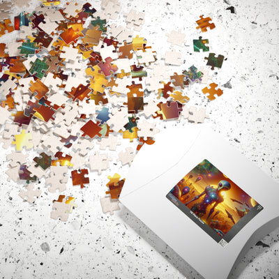 Digital Alien In Meme Mashups V2 Puzzle (110, 252, 520, 1014-piece)