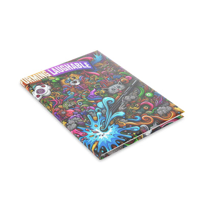 Colorful Art Hardcover Notebook, Creative Journal, Sketchbook with Puffy Covers, Fun Gift for Artists, Unique Stationery
