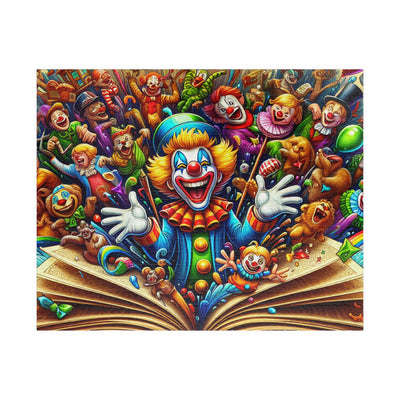 Colorful Clown Puzzle, Fun Family Activity, Kids Birthday Gift, Entertaining Game Night, Home Decor Challenge