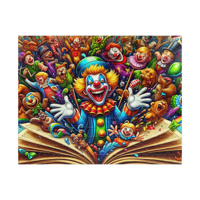 Colorful Clown Puzzle, Fun Family Activity, Kids Birthday Gift, Entertaining Game Night, Home Decor Challenge