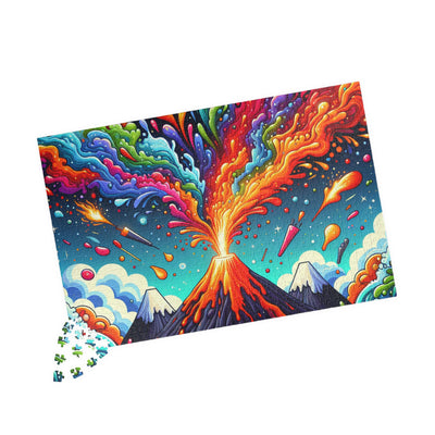 Colorful Volcano Puzzle - Fun for Family Game Night, Creative Gift, Entertainment, Stress Relief, Educational Activity