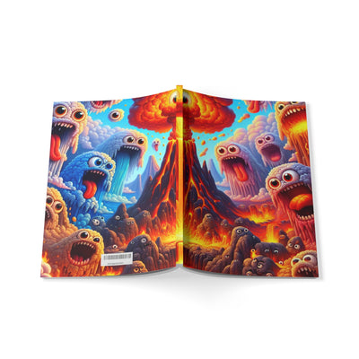 Vibrant Monster-Themed Softcover Notebook | A5 Journal for Creatives, Kids, Gift Ideas, Art Sketchbook, Fun Writing Companion