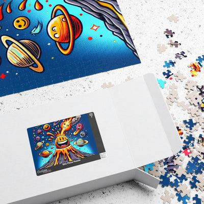 Colorful Volcano Puzzle - Fun Family Activity, Educational Gift, Stress Relief, Home Decor, Game Night