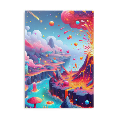 Colorful Fantasy Volcano Hardcover Notebook - Vibrant Volcano Design, Journal for Creativity, Gift for Students, Artists, and Dreamers