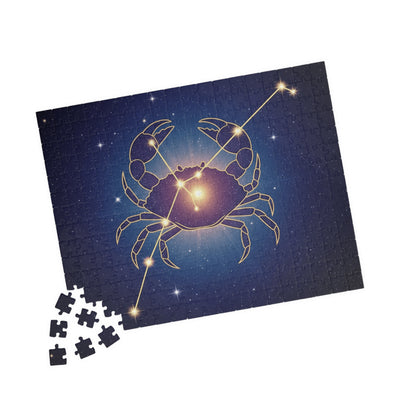 Astrology-Themed Puzzle - Zodiac Crab Design, Gift for Astrology Lovers, Family Game Night, Home Décor, Fun Brain Teaser