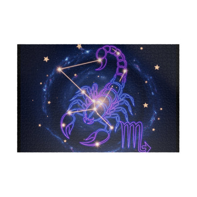 Astrology-themed Puzzle, Scorpion Zodiac Journey, Star Sign Gift, Puzzle Game for Adults, Unique Home Decor, Fun Family Activity