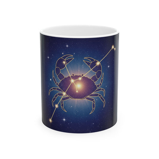 Celestial Crab Mug, Zodiac Coffee Cup for Astrology Lovers, Gift for Cancer Birthday, Astrology Themed Kitchenware, Constellation [...]