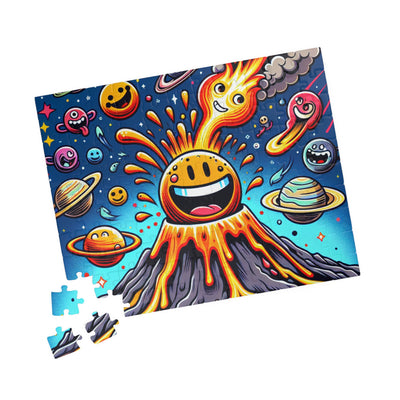 Colorful Volcano Puzzle - Fun Family Activity, Educational Gift, Stress Relief, Home Decor, Game Night