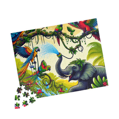 Vibrant Jungle Puzzle - 110-1014 Pieces, Colorful Nature Artwork, Great Gift for Animal Lovers, Family Fun, Educational Activity
