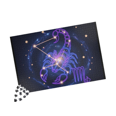 Astrology-themed Puzzle, Scorpion Zodiac Journey, Star Sign Gift, Puzzle Game for Adults, Unique Home Decor, Fun Family Activity
