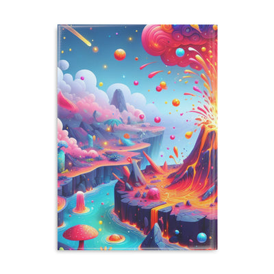 Colorful Fantasy Volcano Hardcover Notebook - Vibrant Volcano Design, Journal for Creativity, Gift for Students, Artists, and Dreamers