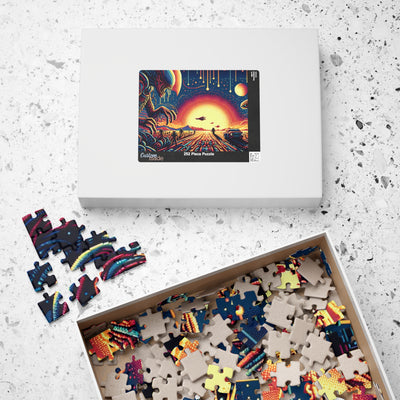 Digital Alien In Minimalist Horror V1 Puzzle (110, 252, 520, 1014-piece)