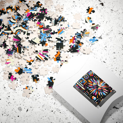 Fun Retro Puzzle - 110, 252, 520, 1014-piece - Vibrant Art for Family Game Night, Gift for Puzzle Lovers, Home Decor