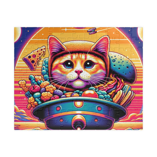 Digital Cat In Fantasy Food Characters V2 Puzzle (110, 252, 520, 1014-piece)