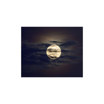 Moonlit Matte Poster - Serene Wall Art for Home Decor, Night Sky Print, Bedroom Aesthetic, Gift for Moon Lovers, Unique Decorative Artwork