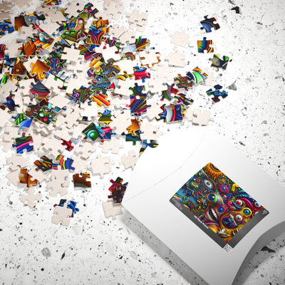 Vibrant Art Puzzle for Creative Minds, 110-1014 pieces, Gift for Puzzle Lovers, Home Decor, Fun Family Activity, Unique Artwork