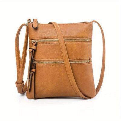 1pc Ladies Cross Body Messenger Bag Women Zipper Shoulder Bags Handbags