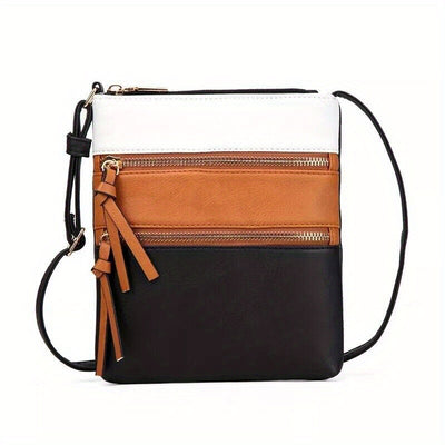 1pc Ladies Cross Body Messenger Bag Women Zipper Shoulder Bags Handbags