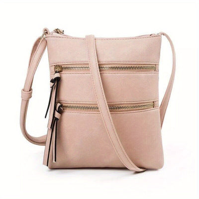 1pc Ladies Cross Body Messenger Bag Women Zipper Shoulder Bags Handbags