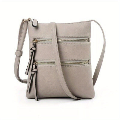 1pc Ladies Cross Body Messenger Bag Women Zipper Shoulder Bags Handbags