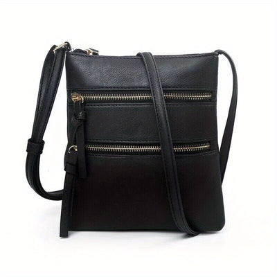 1pc Ladies Cross Body Messenger Bag Women Zipper Shoulder Bags Handbags