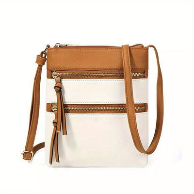 1pc Ladies Cross Body Messenger Bag Women Zipper Shoulder Bags Handbags