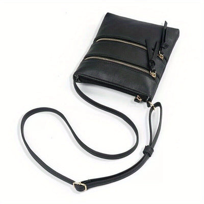 1pc Ladies Cross Body Messenger Bag Women Zipper Shoulder Bags Handbags