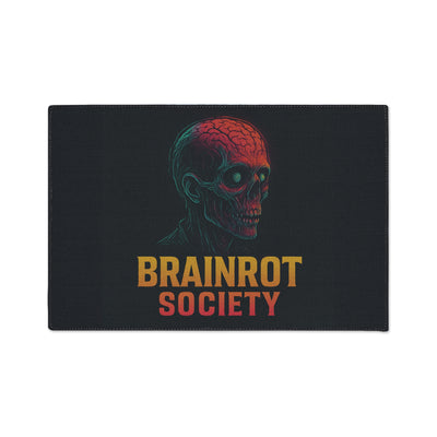 Heavy Duty Floor Mat - Brainrot Society Design, Durable welcome mat, Funny home decor, Gifts for Halloween, Unique office floor rug