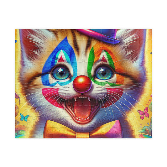 Colorful Clown Cat Puzzle – Fun Family Activity, Kids Gifts, Party Games, Home Decor, Entertainment