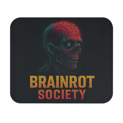 Skull Mouse Pad - Brainrot Society, Gaming Accessories, Office Decor, Gift for Gamers, Edgy Desk Decor, Unique Mouse Mat