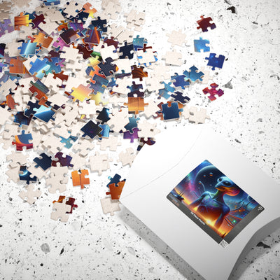 Digital Alien In Futuristic Landscapes V1 Puzzle (110, 252, 520, 1014-piece)