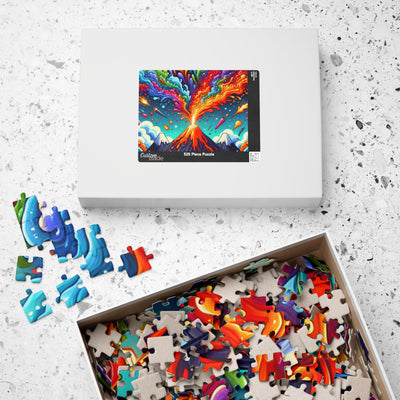 Colorful Volcano Puzzle - Fun for Family Game Night, Creative Gift, Entertainment, Stress Relief, Educational Activity