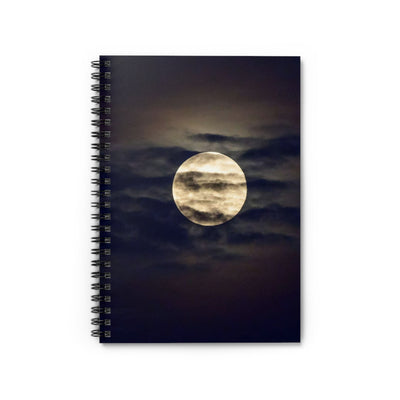 Moonlit Spiral Notebook - Ruled Lines | Celestial Journal for Dreamers, Gift for Writers, Lunar Lovers, Nocturnal Inspiration, Full [...]