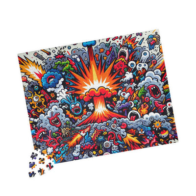Vibrant Art Puzzle Collection - Unique Explosion Design, 110, 252, 520, 1014-piece, Perfect Gift for Puzzle Lovers, Family Fun, Stress [...]